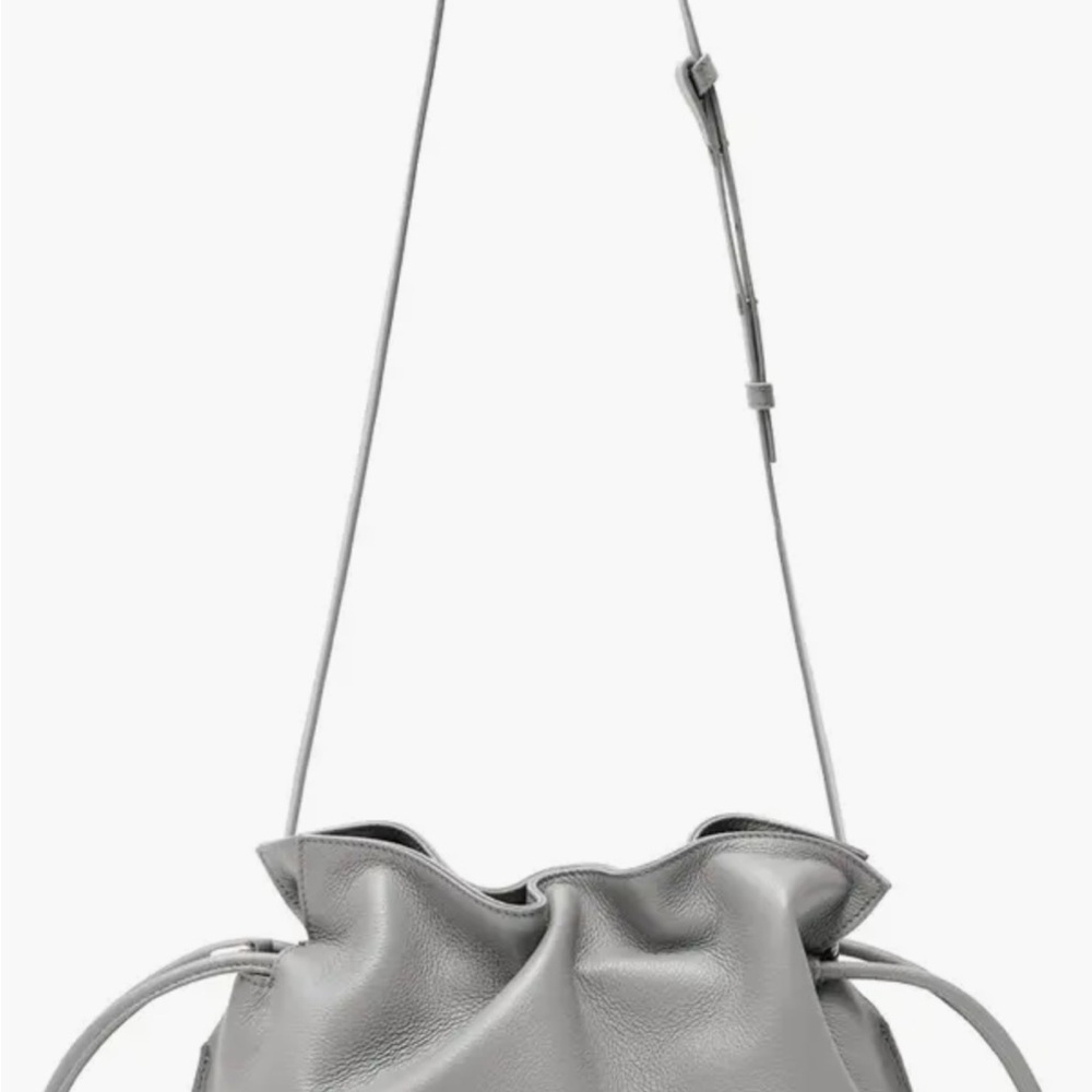 3-in-1 Grey Midi Emma Leather Crossbody Bag NWOT - Picture 2 of 11